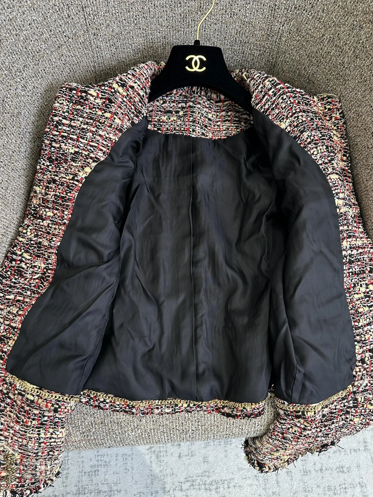 CHANEL Jackets Tweed Black-Red-White S_M_L D75202609062775 - Image 4