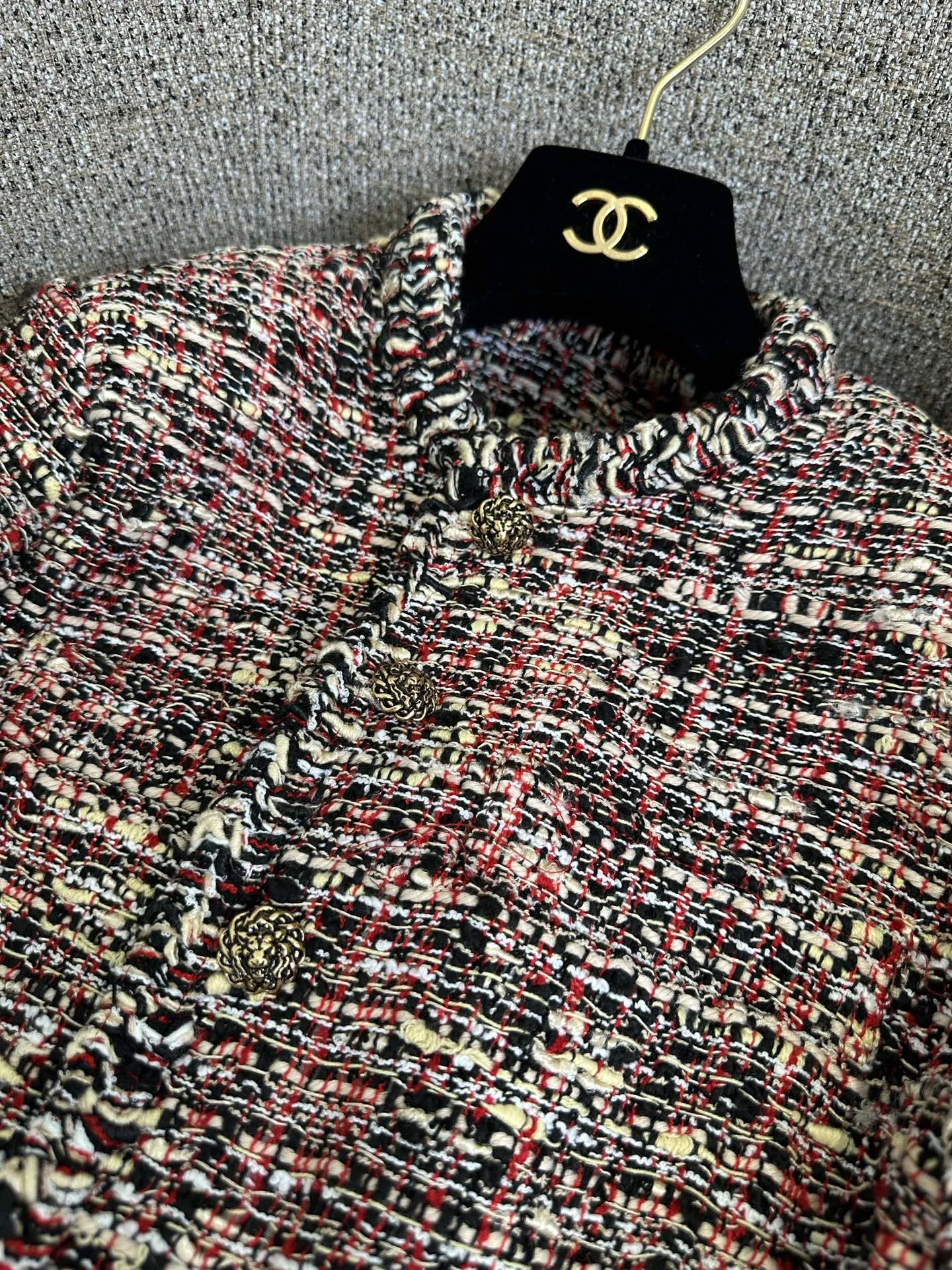 CHANEL Jackets Tweed Black-Red-White S_M_L D75202609062775 - Image 6