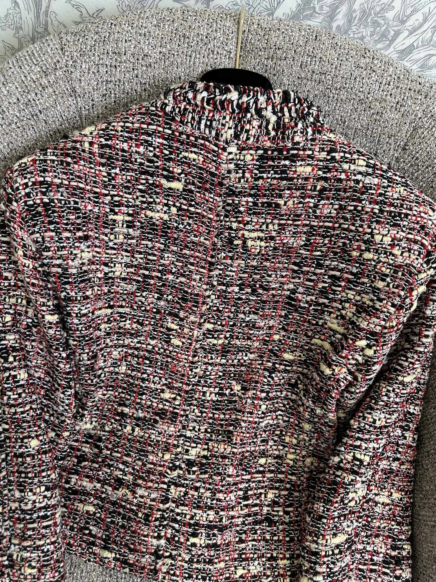 CHANEL Jackets Tweed Black-Red-White S_M_L D75202609062775 - Image 7