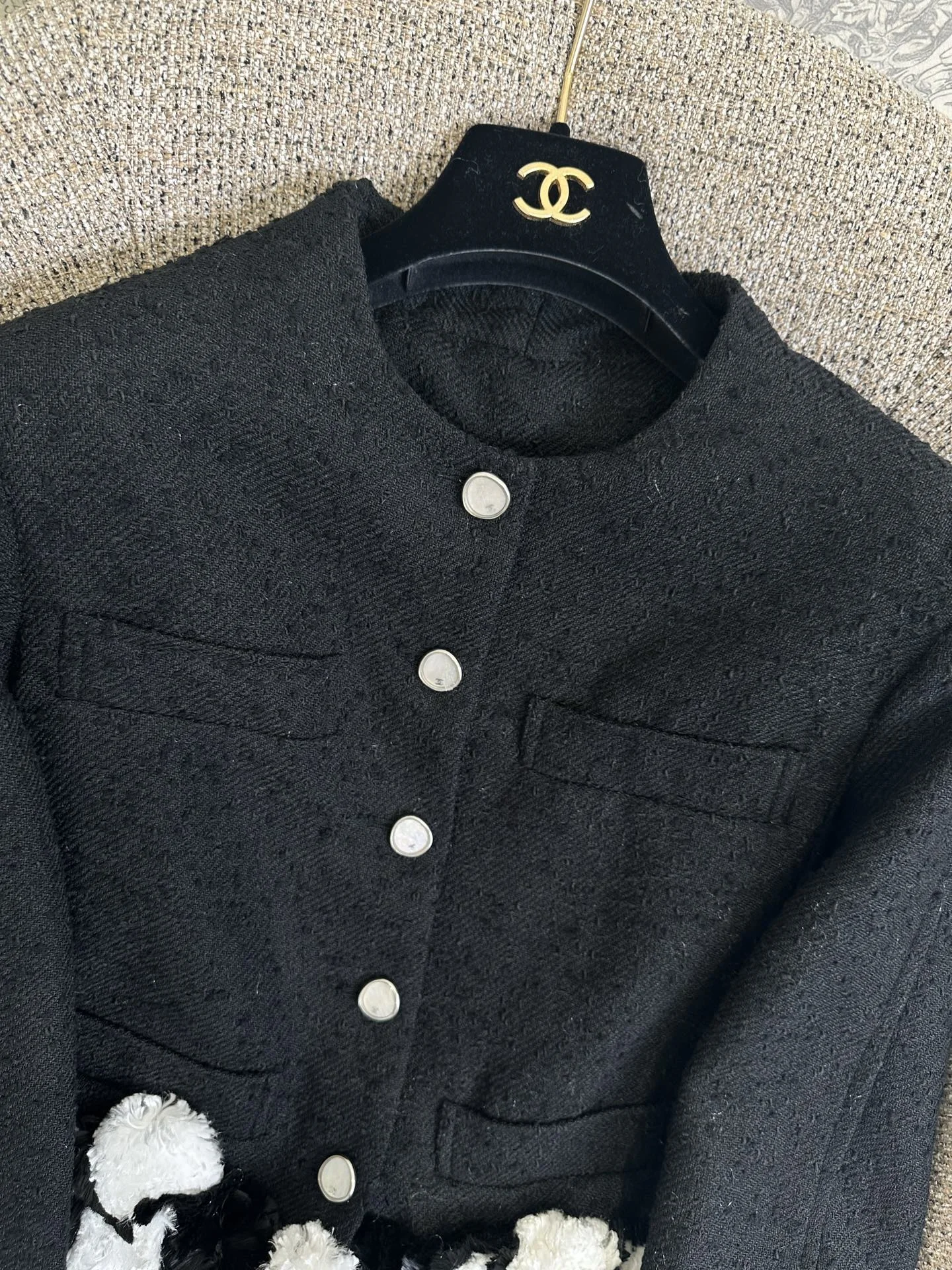 CHANEL Jackets Tweed Black-White S-L F75202609062776 - Image 3