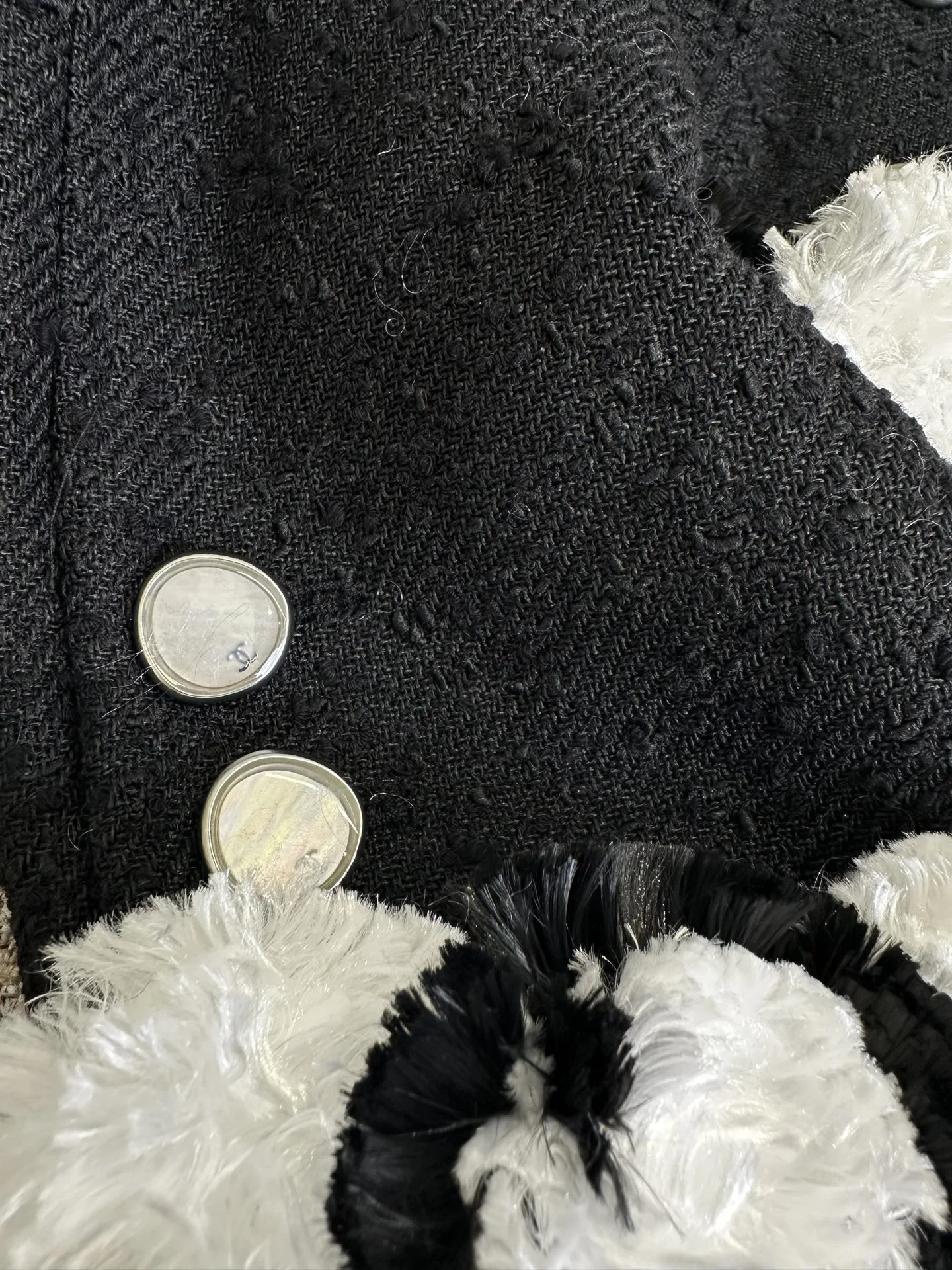 CHANEL Jackets Tweed Black-White S-L F75202609062776 - Image 9