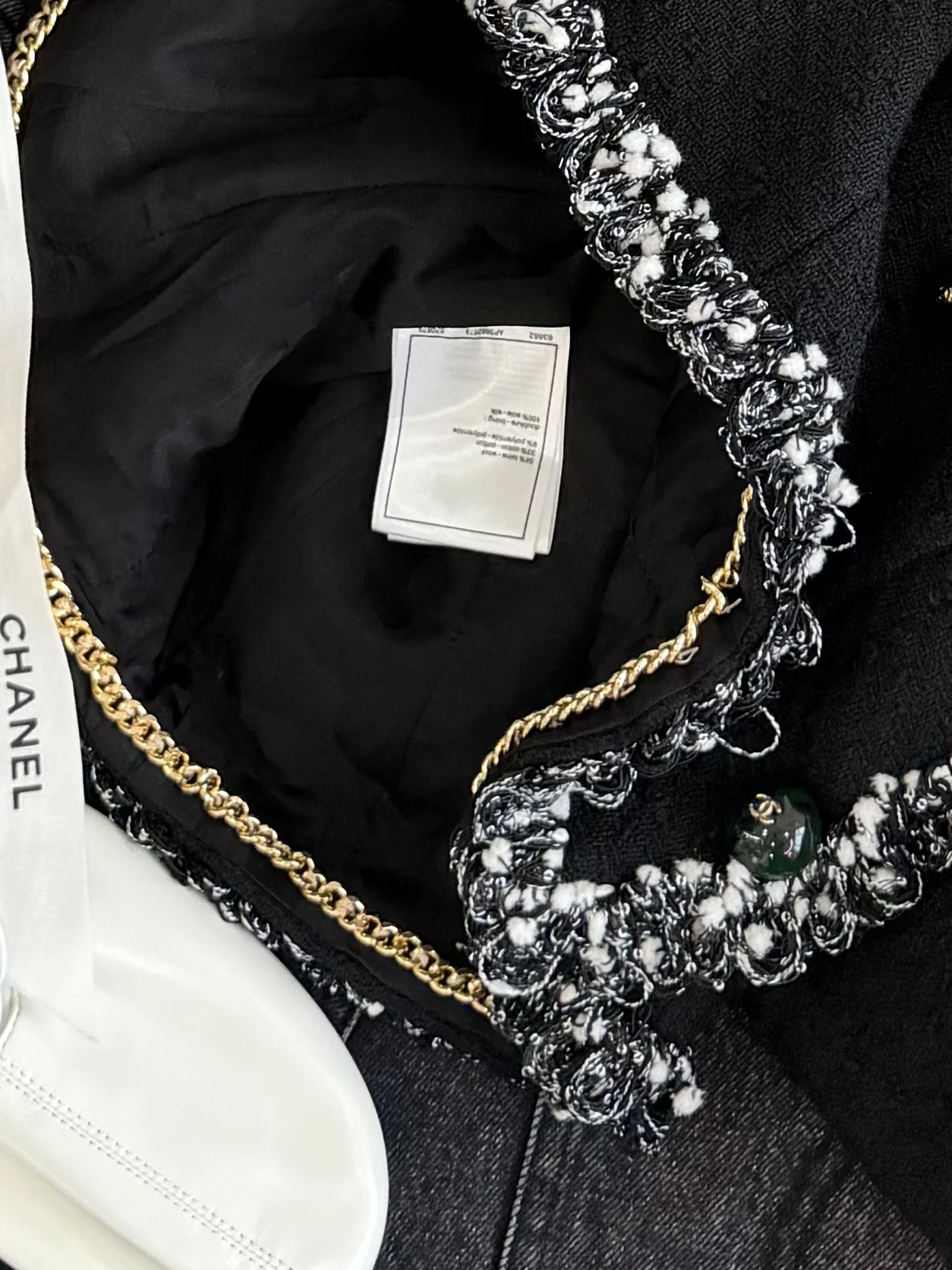 CHANEL Jackets Tweed Black-White S-L F85202609063093 - Image 7