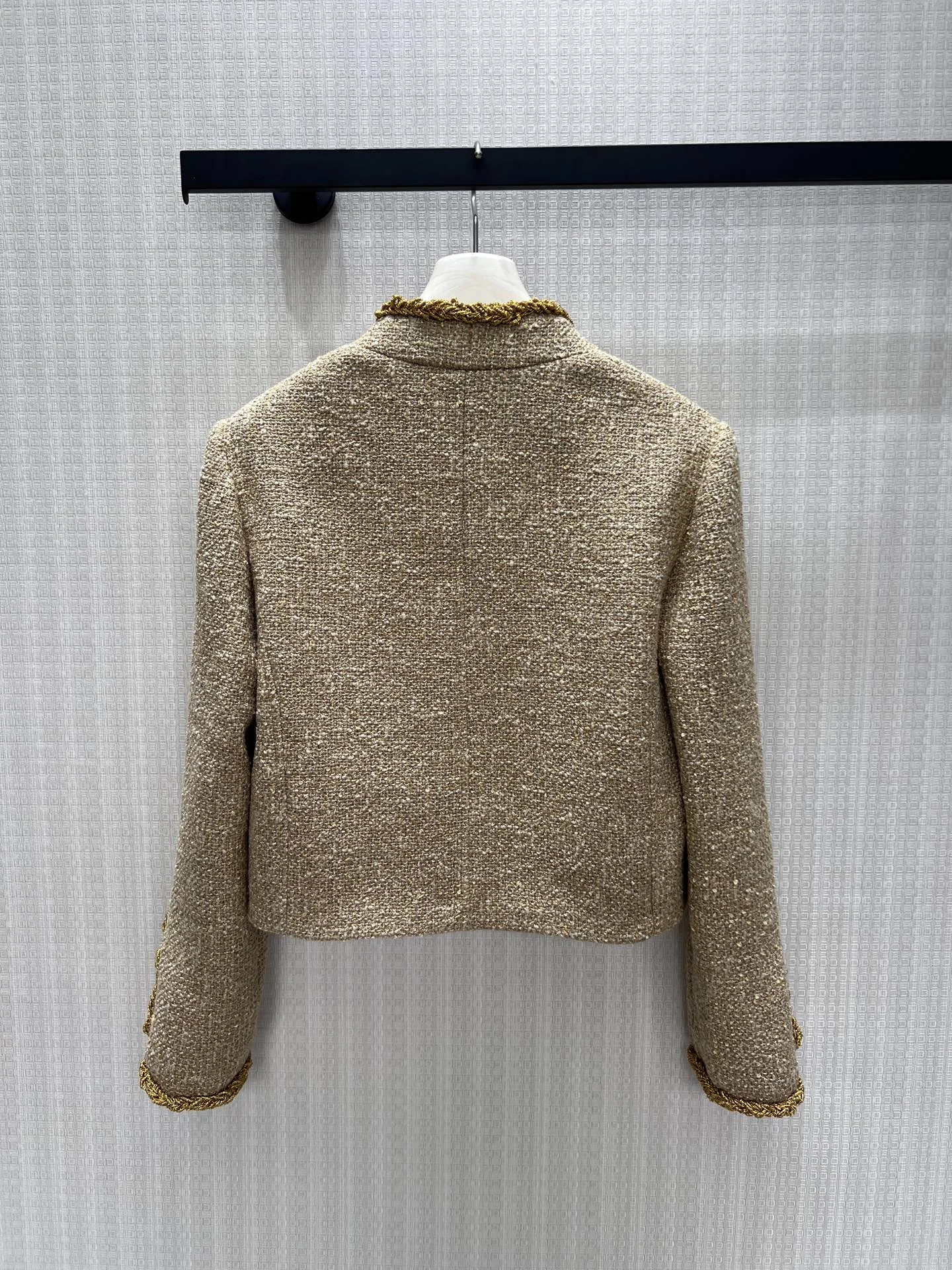 CHANEL Jackets Tweed Blend Gold-Beige 36-40 F65202609060747 - Image 3