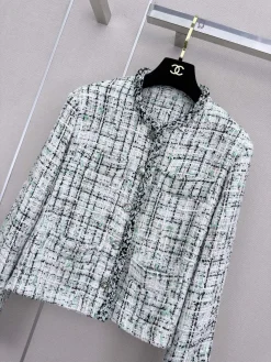 Alternative view of CHANEL Jackets White-Black-Green S-L E75202609063479