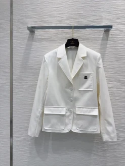 CHANEL Jackets White-Black S-L C35202609060823