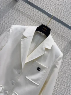 Alternative view of CHANEL Jackets White-Black S-L C35202609060823
