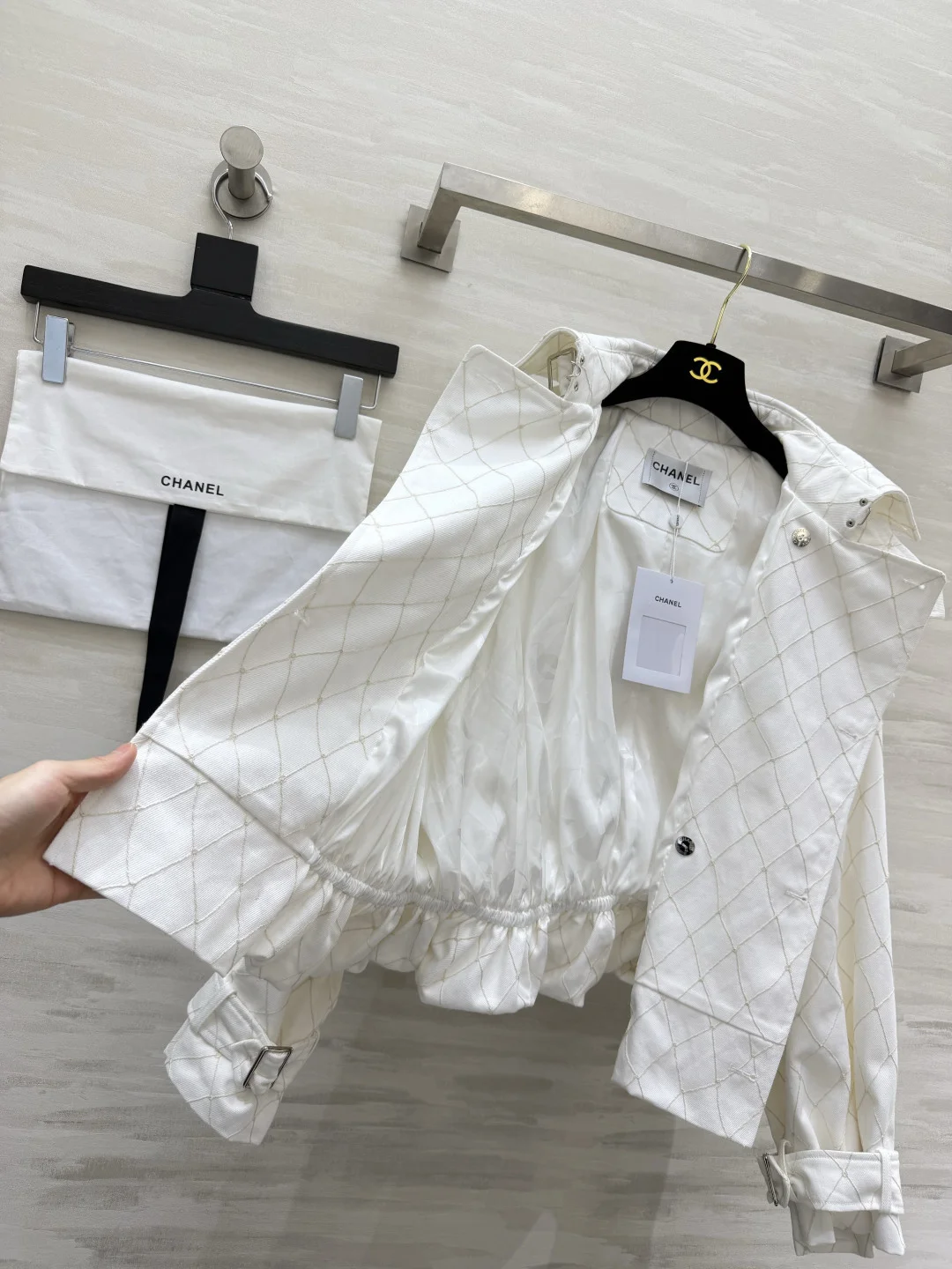 CHANEL Jackets White-Gold S-L D90202609062630 - Image 6