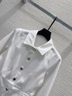 Alternative view of CHANEL Jackets White-Silver S-XL C15202609062929
