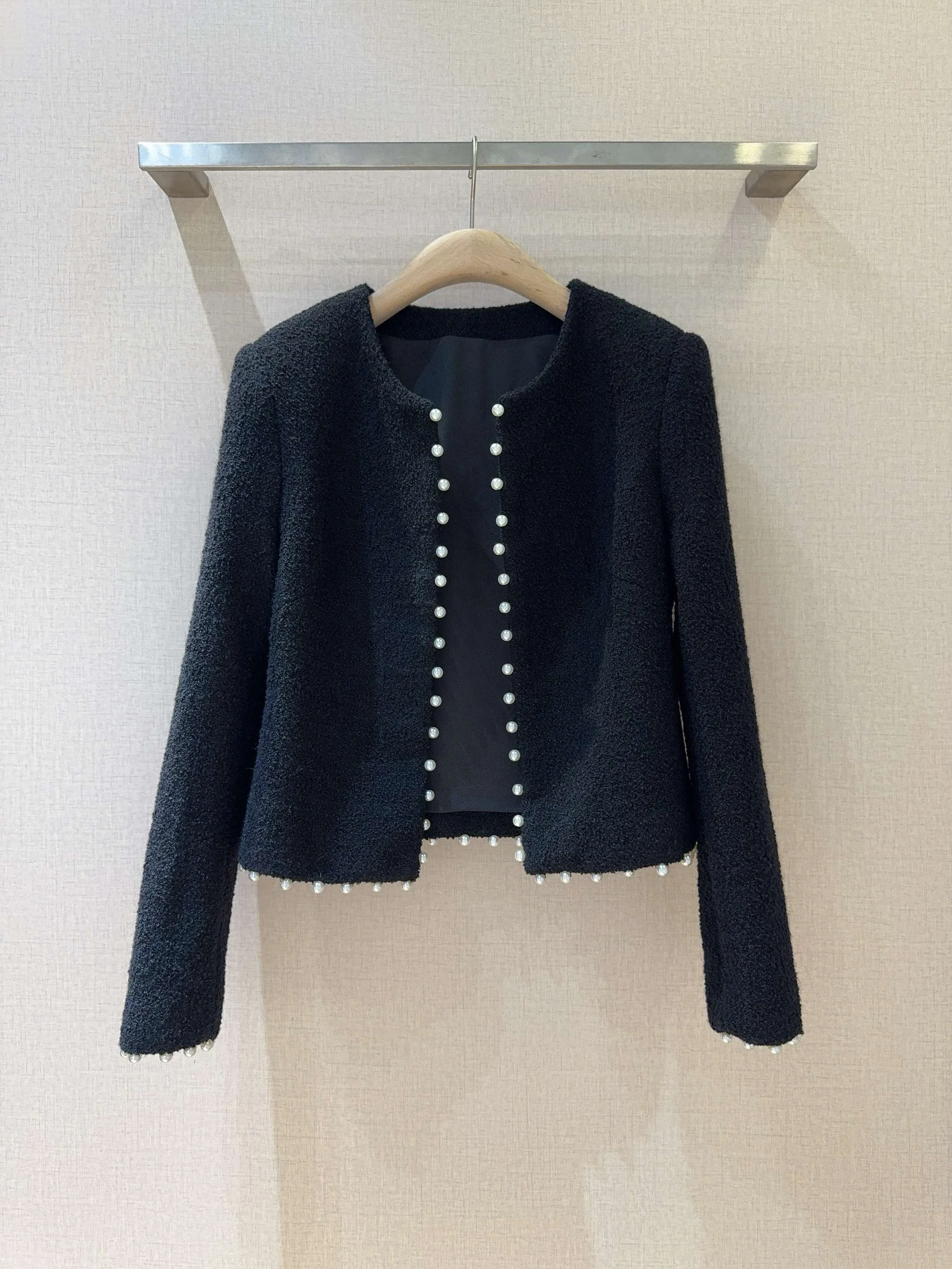 CHANEL Jackets Wool Blend Black-White S-XL B80202609060096