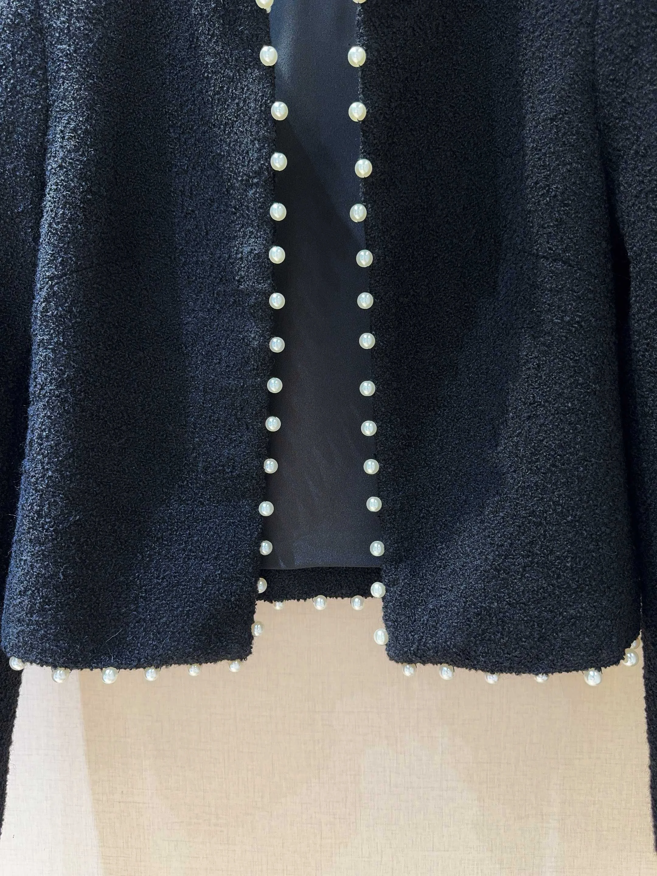 CHANEL Jackets Wool Blend Black-White S-XL B80202609060096 - Image 3