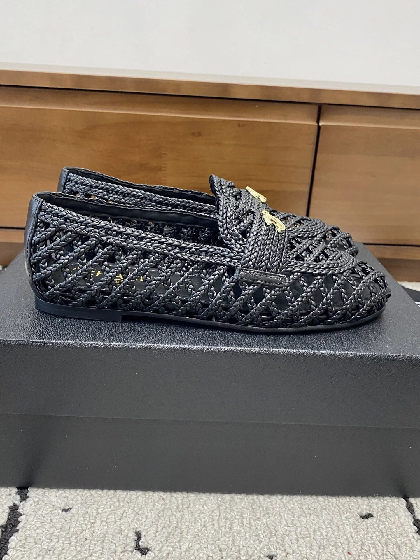 CHANEL Loafers Black-Gold B80202609110239 - Image 2