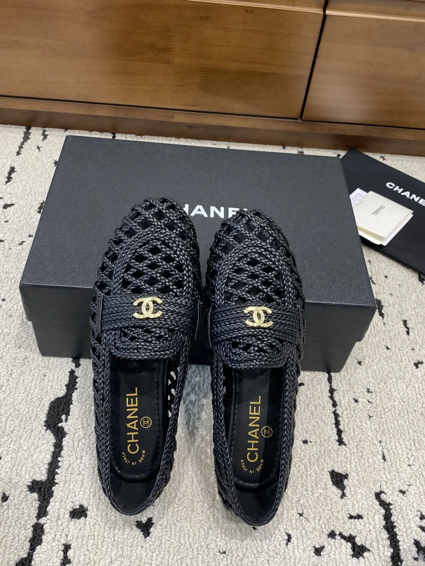 CHANEL Loafers Black-Gold B80202609110239 - Image 4