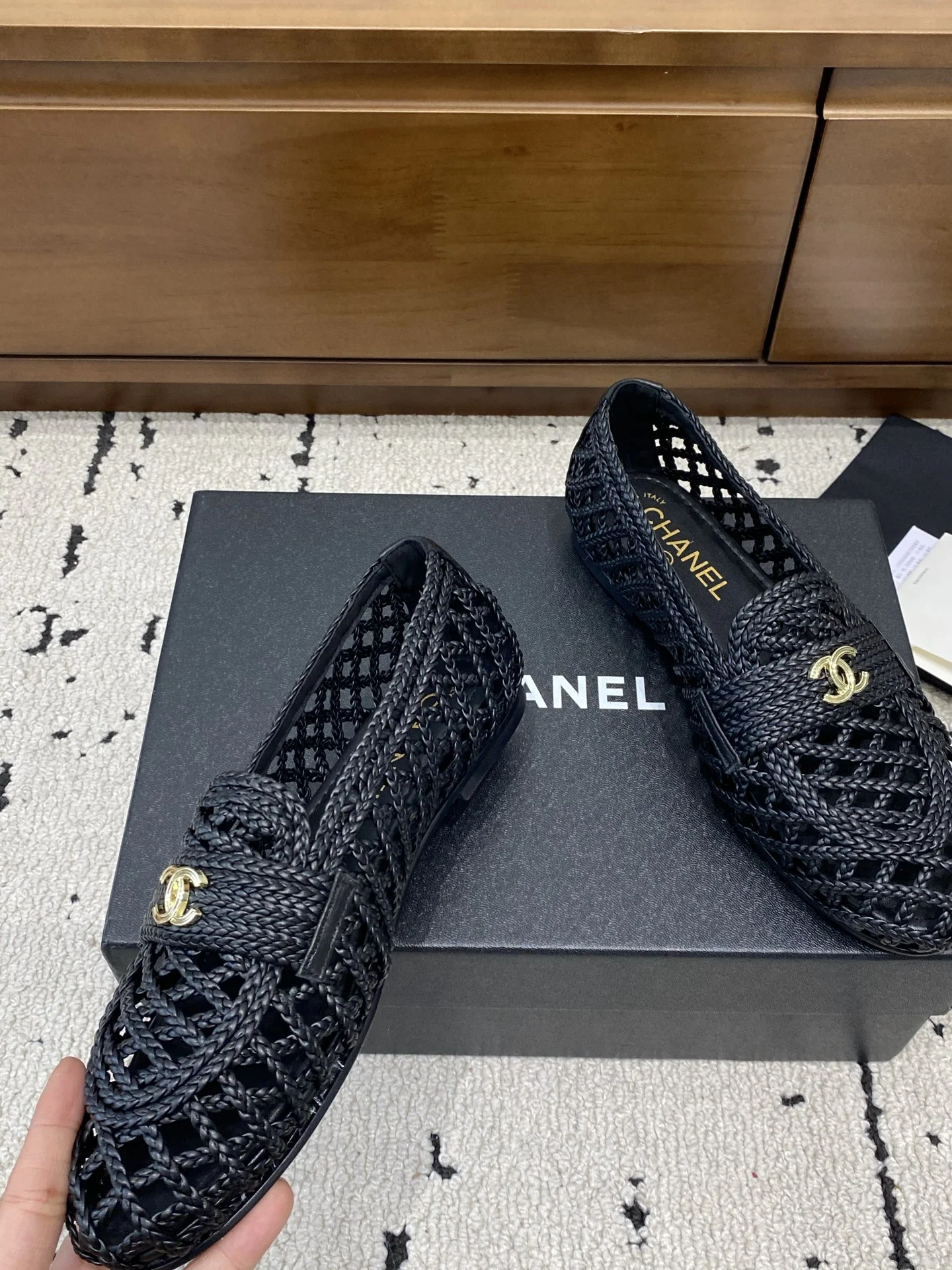 CHANEL Loafers Black-Gold B80202609110239 - Image 5