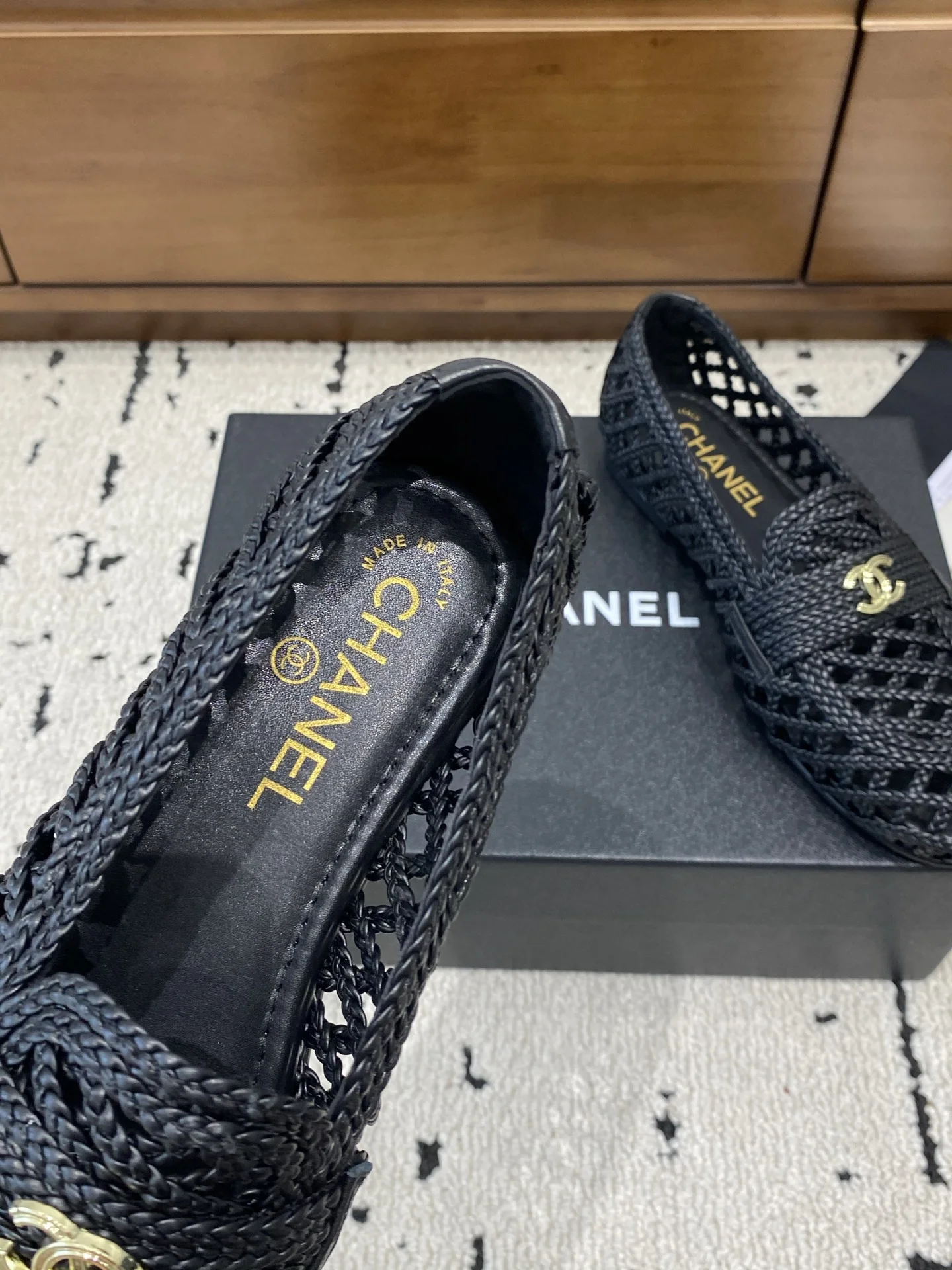 CHANEL Loafers Black-Gold B80202609110239 - Image 6