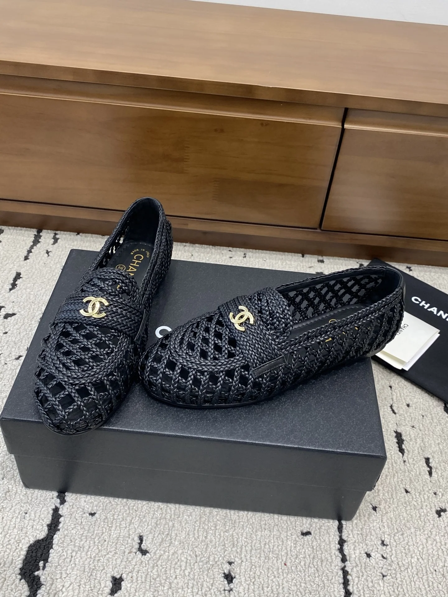 CHANEL Loafers Black-Gold B80202609110239 - Image 9