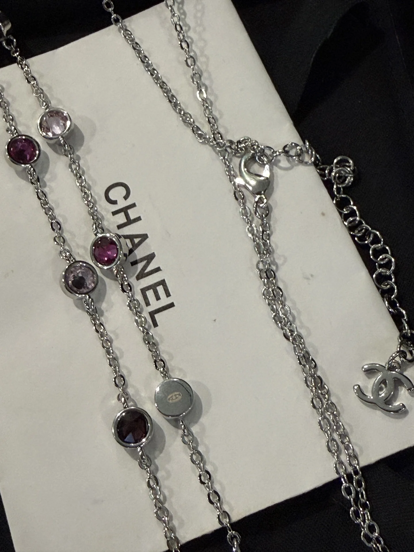 CHANEL Necklaces Diamond Enamel One Size I0202609070018 - Image 8