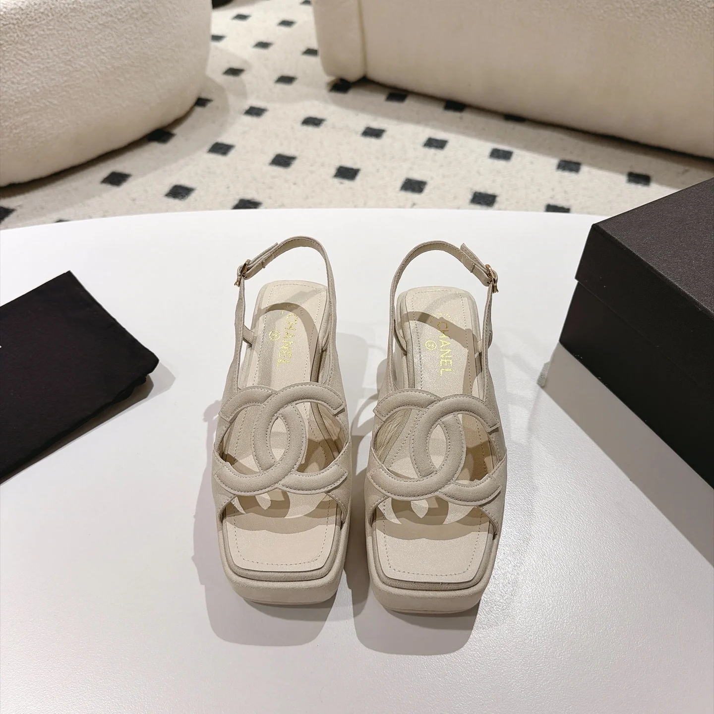 CHANEL Sandals Beige B40202609110880