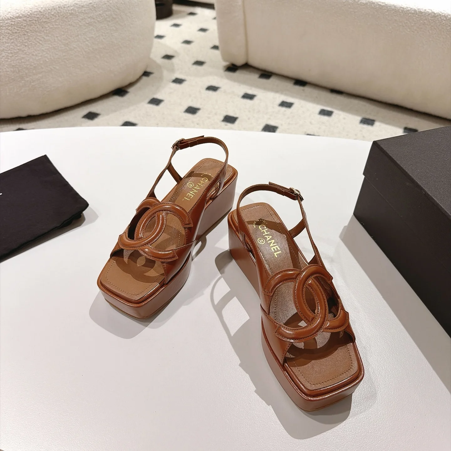 CHANEL Sandals Brown B40202609110876 - Image 2
