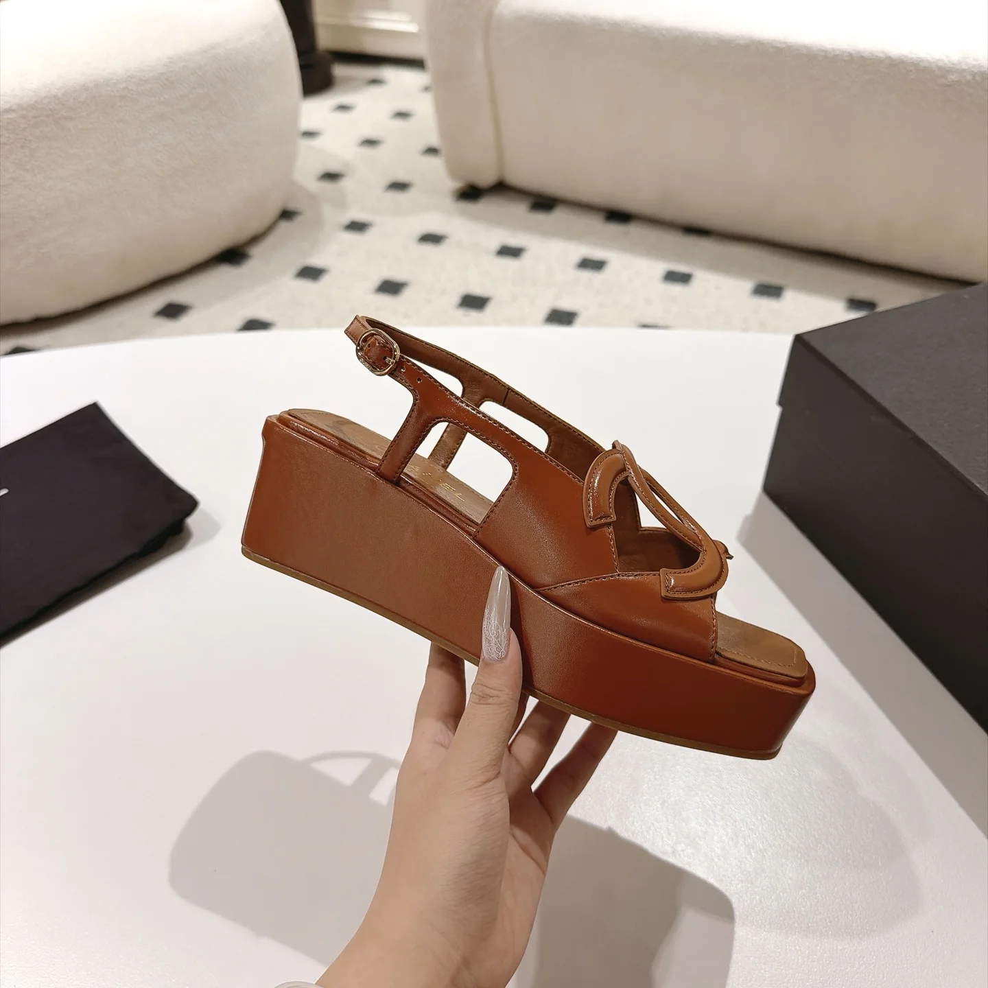 CHANEL Sandals Brown B40202609110876 - Image 5