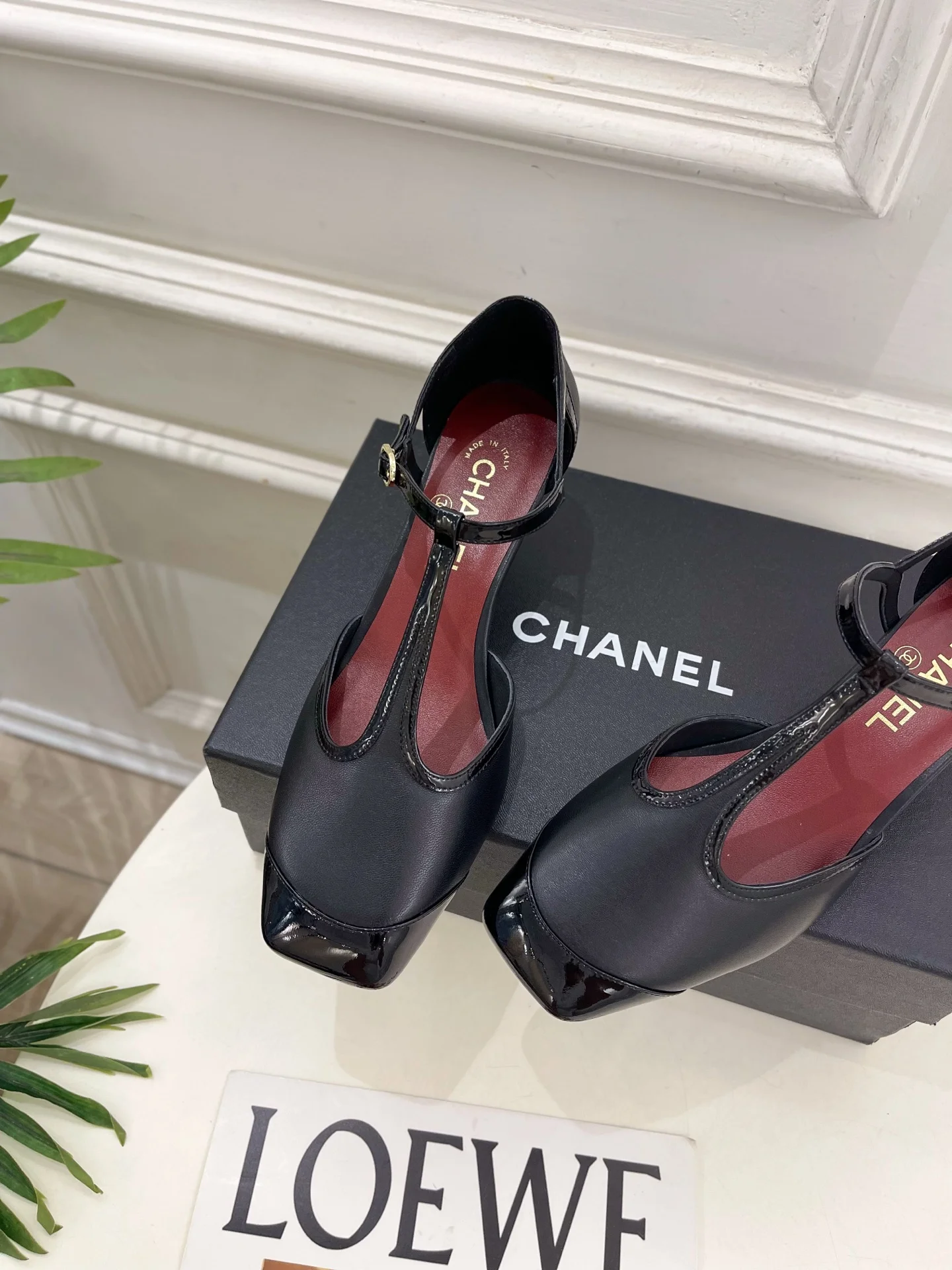 CHANEL Sandals Lamb Leather Black-Red EU35-39 B70202609110203 - Image 6
