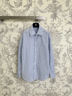 CHANEL Shirts Cotton Blue-White S-L C25202609062766