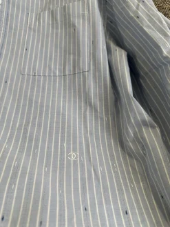Alternative view of CHANEL Shirts Cotton Blue-White S-L C25202609062766