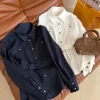 CHANEL Shirts Navy-White S-L C15202609061396