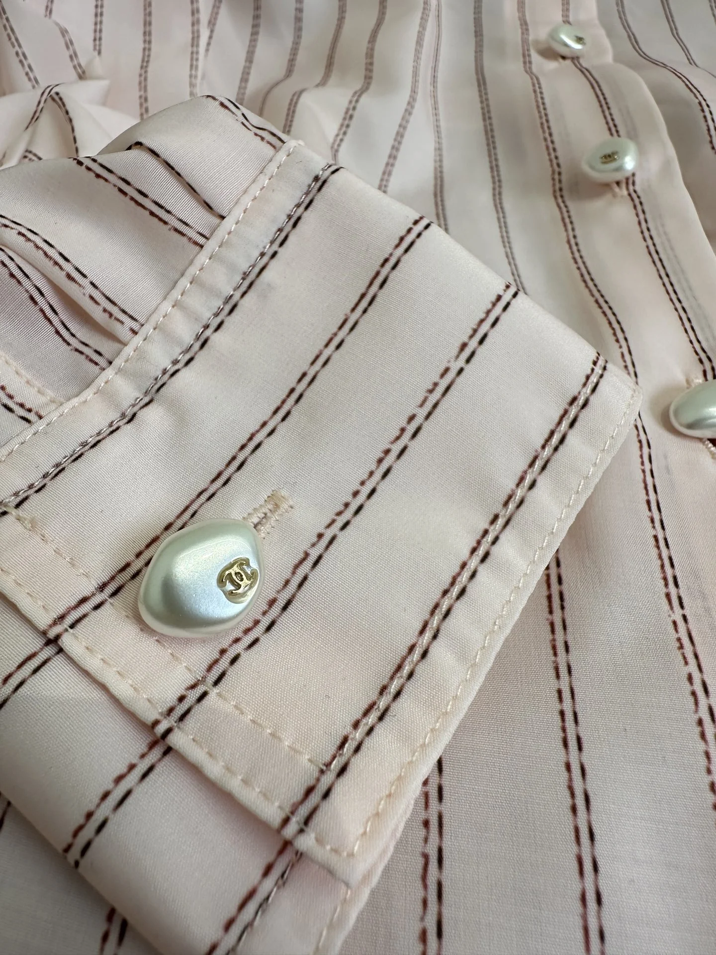 CHANEL Shirts Pink-Gray S-M-L C25202609062765 - Image 2