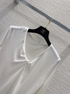 Alternative view of CHANEL Shirts White-Black S-M-L A95202609062878