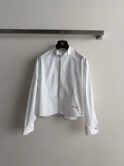CHANEL Shirts White-Red S-L D25202609062330