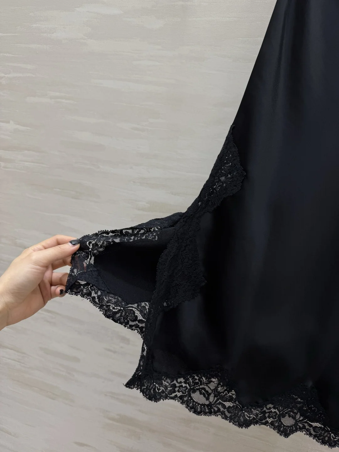 CHANEL Skirts Acetate Satin Black S_M_L B35202609062621 - Image 3