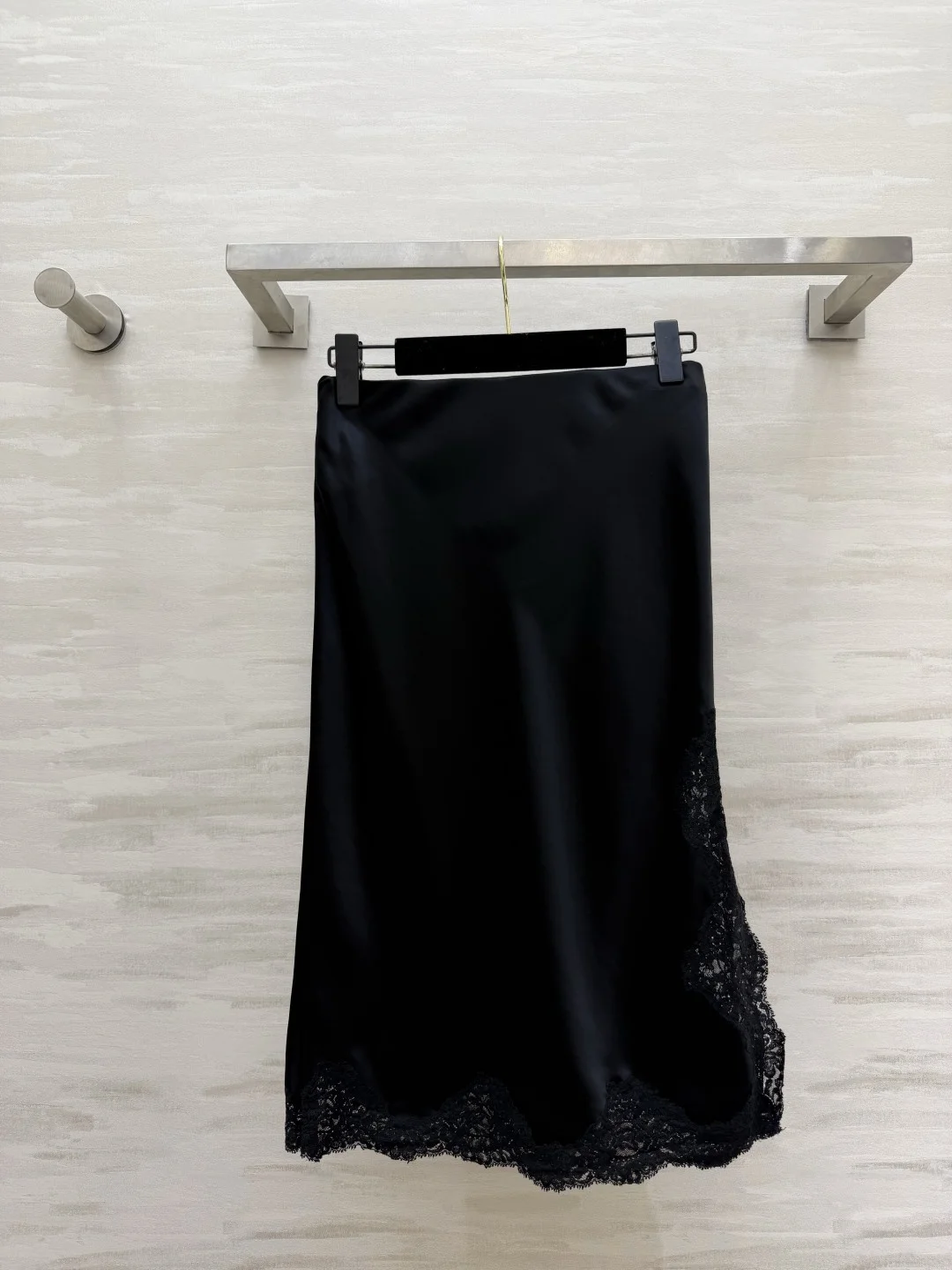CHANEL Skirts Acetate Satin Black S_M_L B35202609062621 - Image 6
