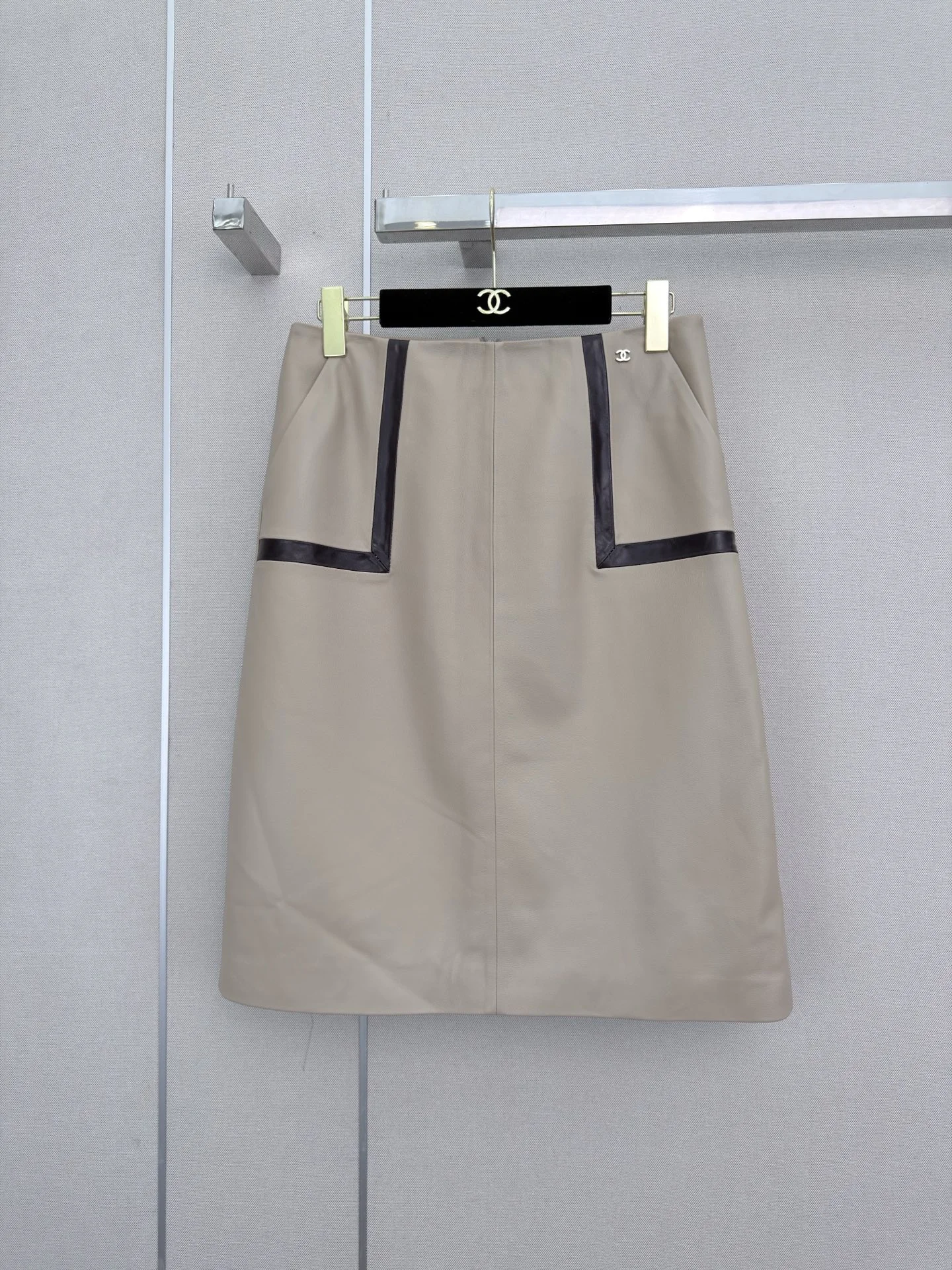 CHANEL Skirts Beige-Black S-L D70202609063471