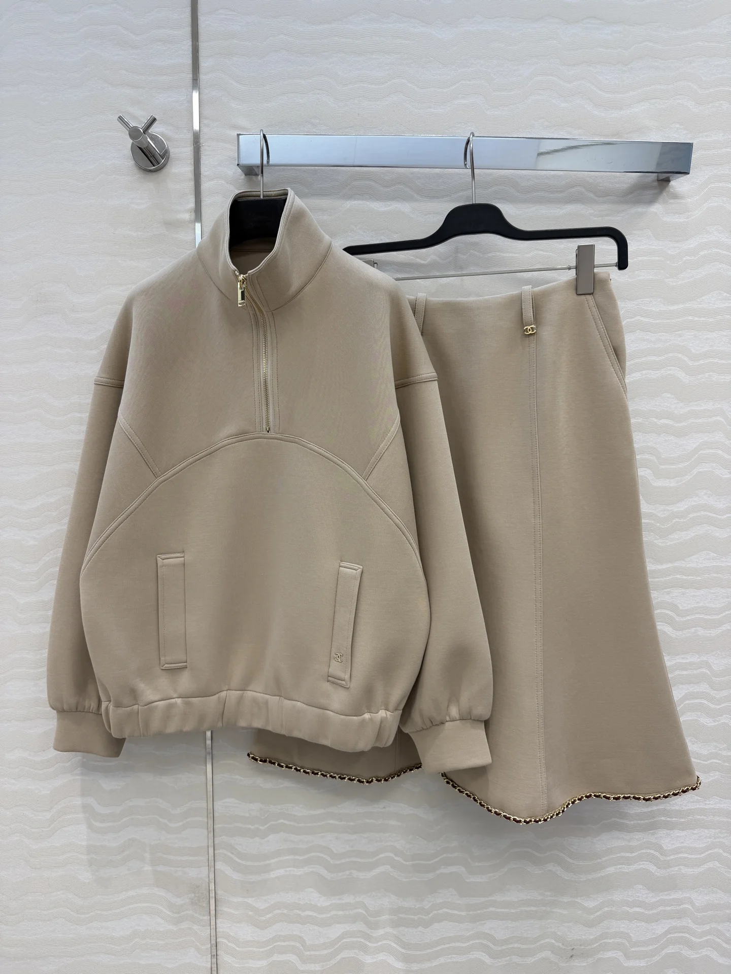 CHANEL Skirts Beige-Gold S-L D10202609061277