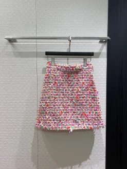 CHANEL Skirts Tweed Pink-Multi S_M_L B65202609060061
