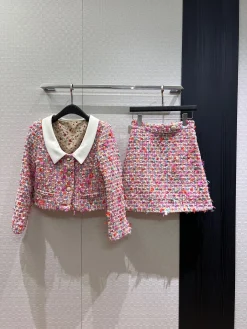 Alternative view of CHANEL Skirts Tweed Pink-Multi S_M_L B65202609060061