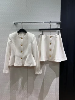 CHANEL Skirts White-Gold S-L B60202609062820