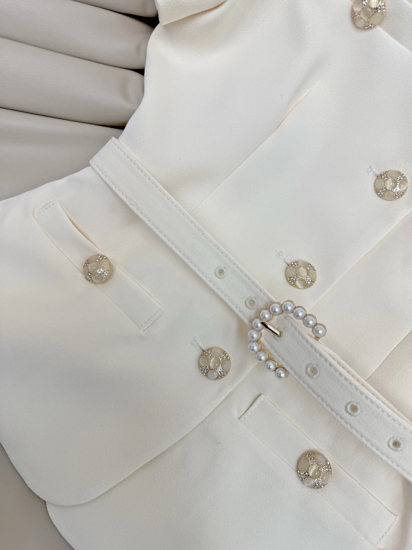 CHANEL Skirts White-Gold S-L C70202609060245 - Image 5