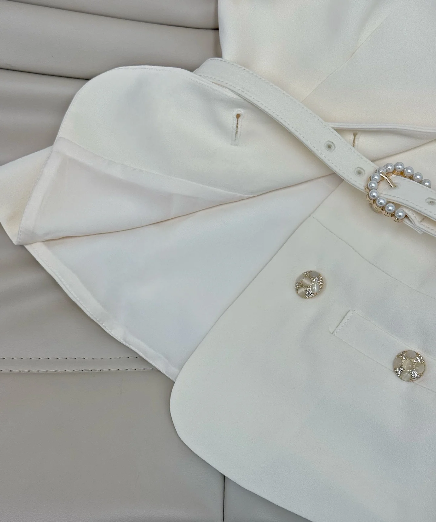 CHANEL Skirts White-Gold S-L C70202609060245 - Image 6