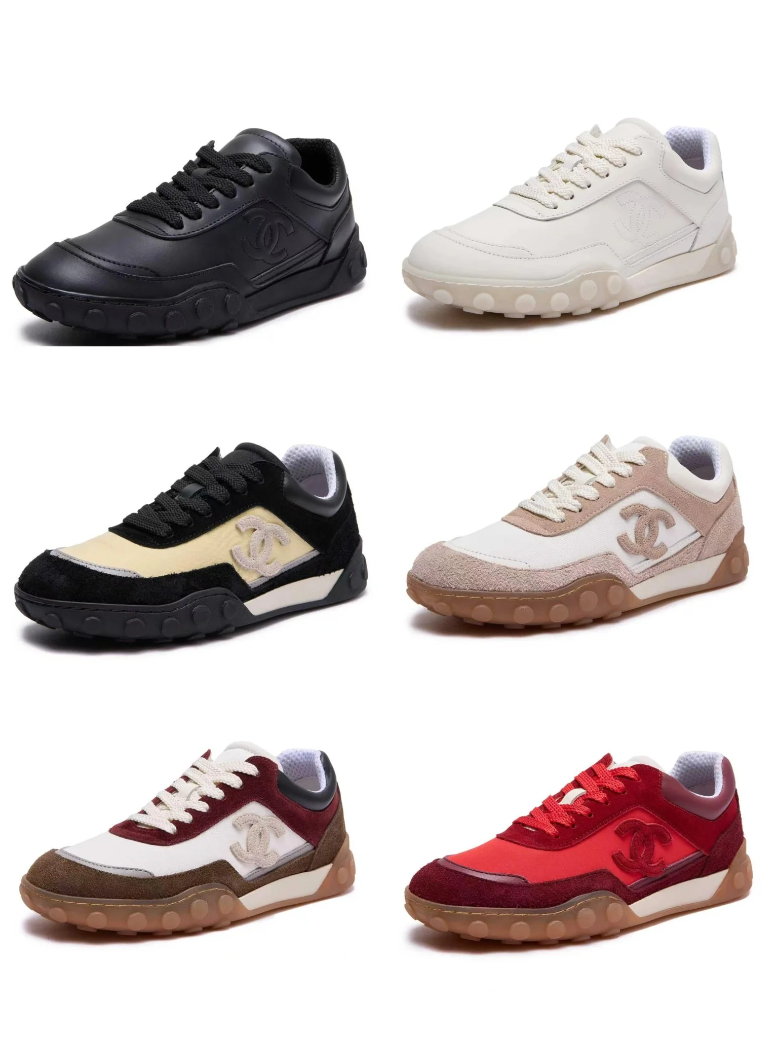 CHANEL Sneakers Leather Black-Beige EU35-41 B60202609110565 - Image 2