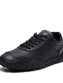 CHANEL Sneakers Leather Black EU35-41 B60202609110568