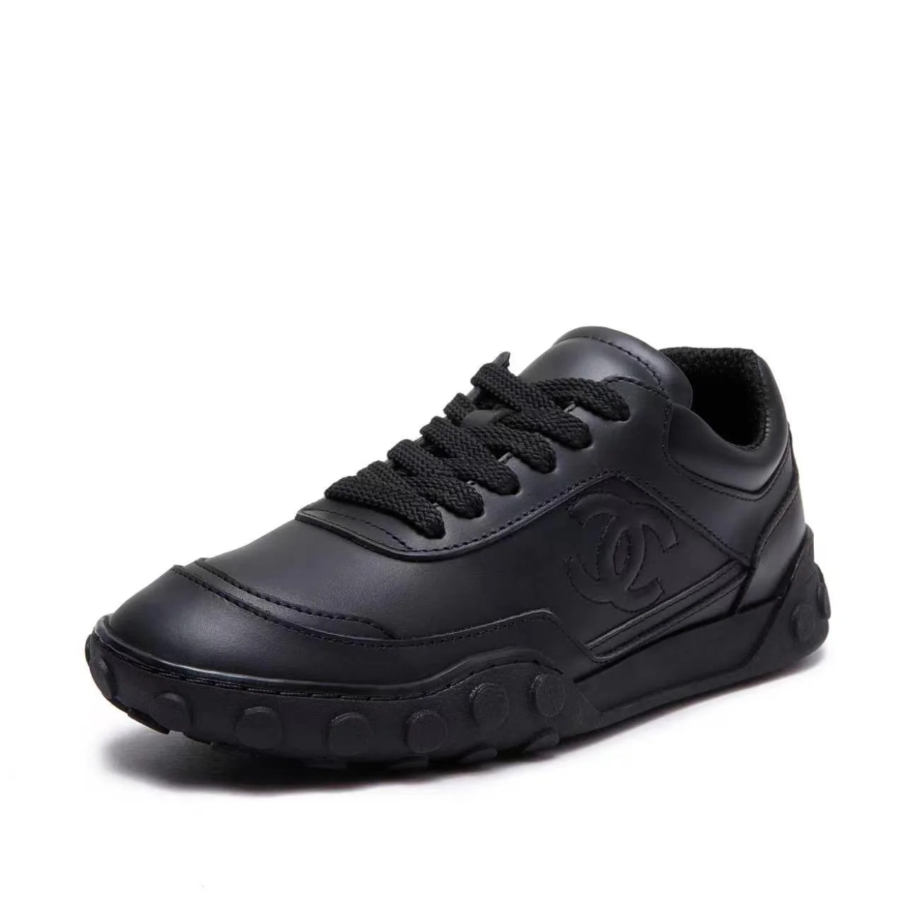 CHANEL Sneakers Leather Black EU35-41 B60202609110568