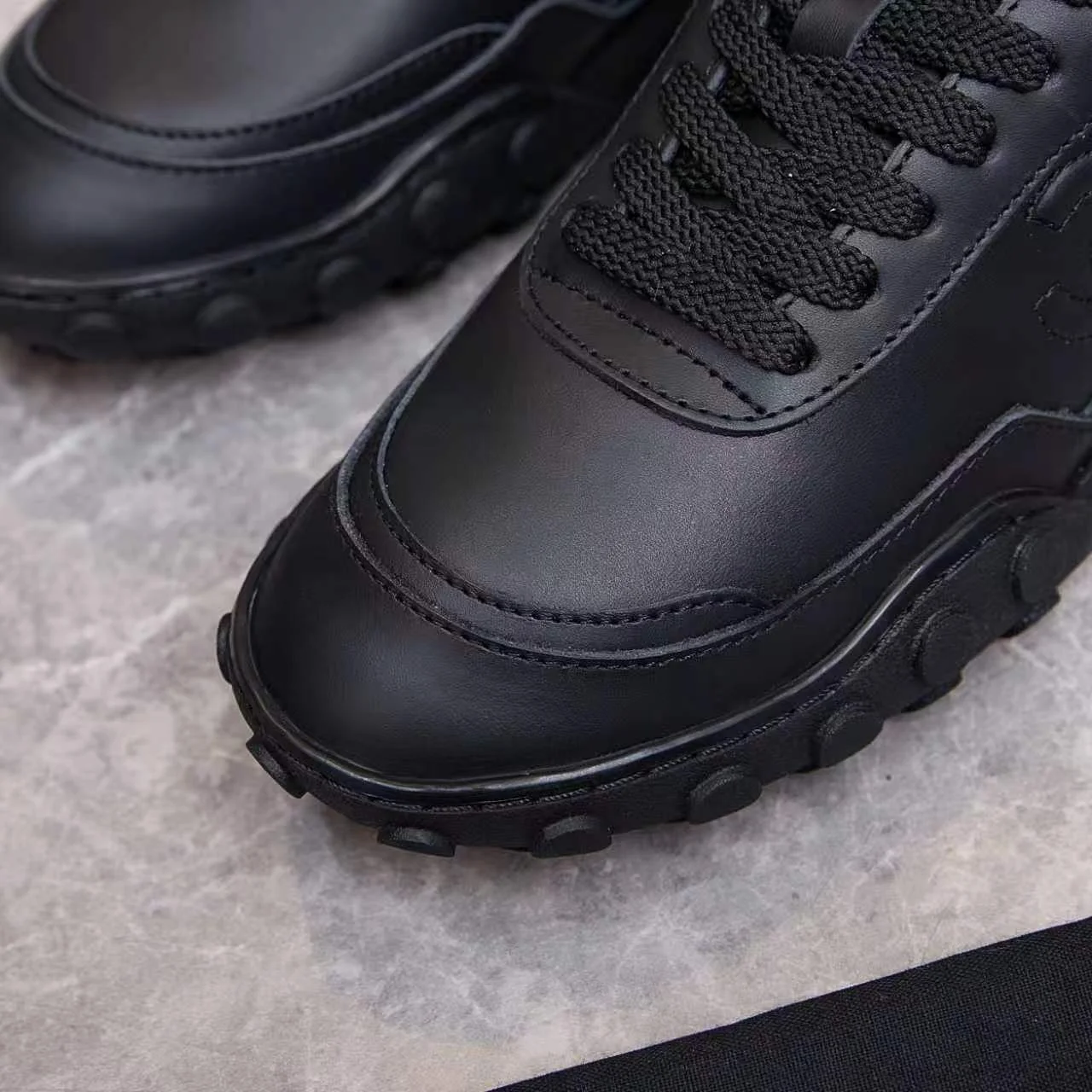 CHANEL Sneakers Leather Black EU35-41 B60202609110568 - Image 9