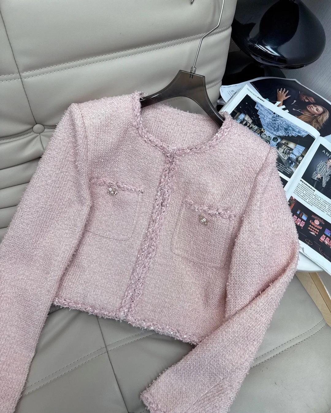CHANEL Suits Tweed Pink S-M-L E70202609060257 - Image 3