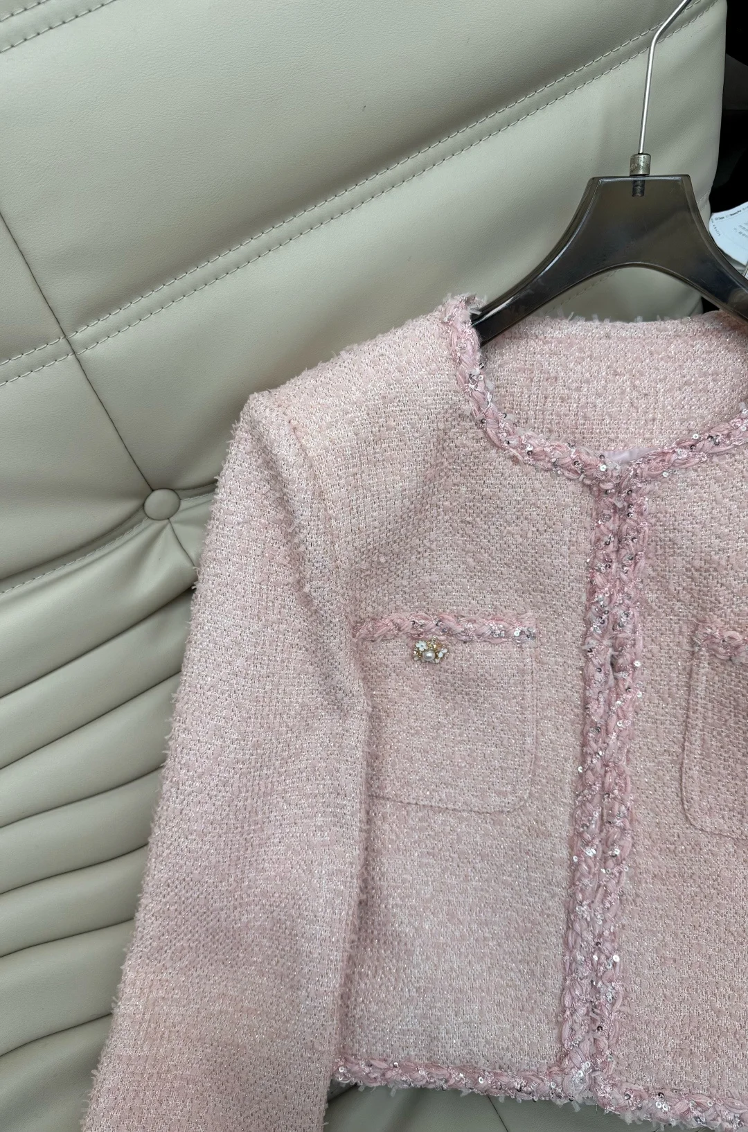 CHANEL Suits Tweed Pink S-M-L E70202609060257 - Image 4
