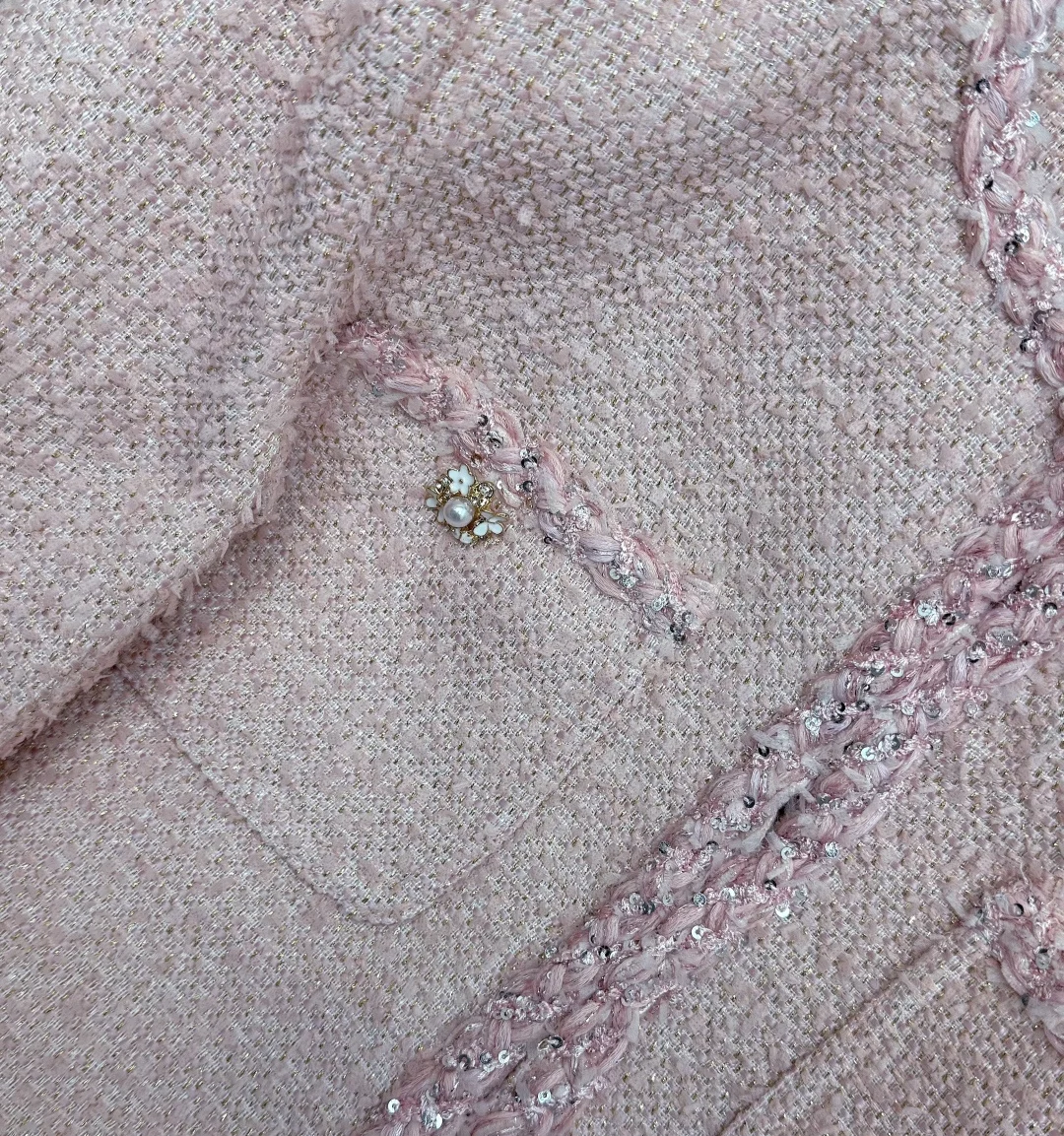 CHANEL Suits Tweed Pink S-M-L E70202609060257 - Image 5