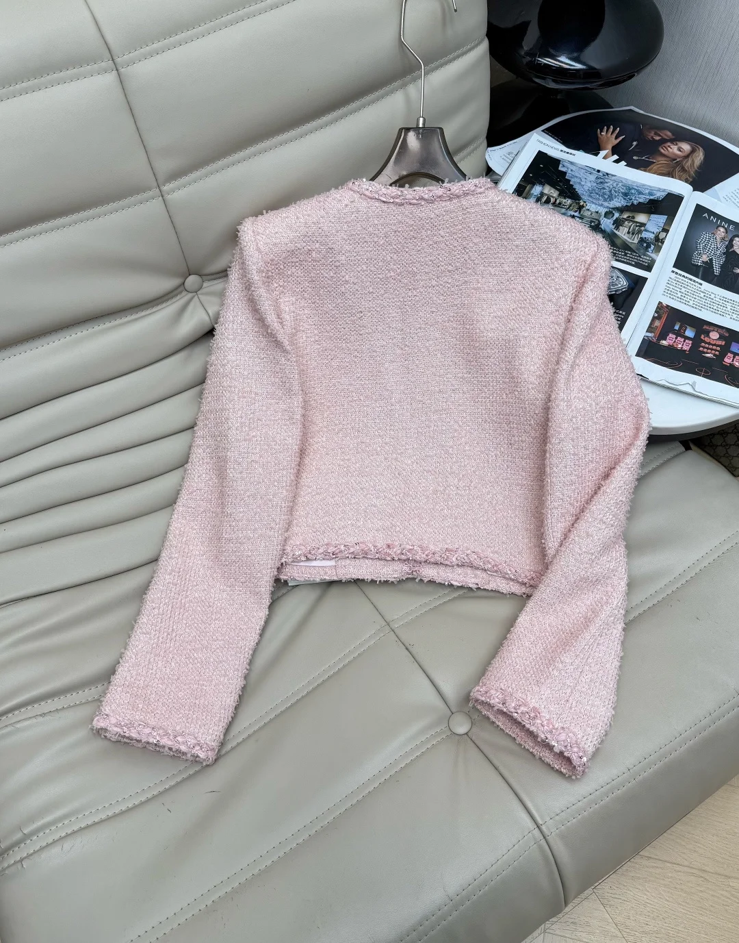 CHANEL Suits Tweed Pink S-M-L E70202609060257 - Image 7
