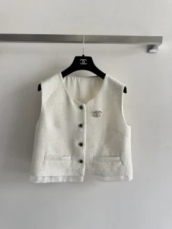 Alternative view of CHANEL Suits Wool Tweed White-Silver S M L C95202609063012