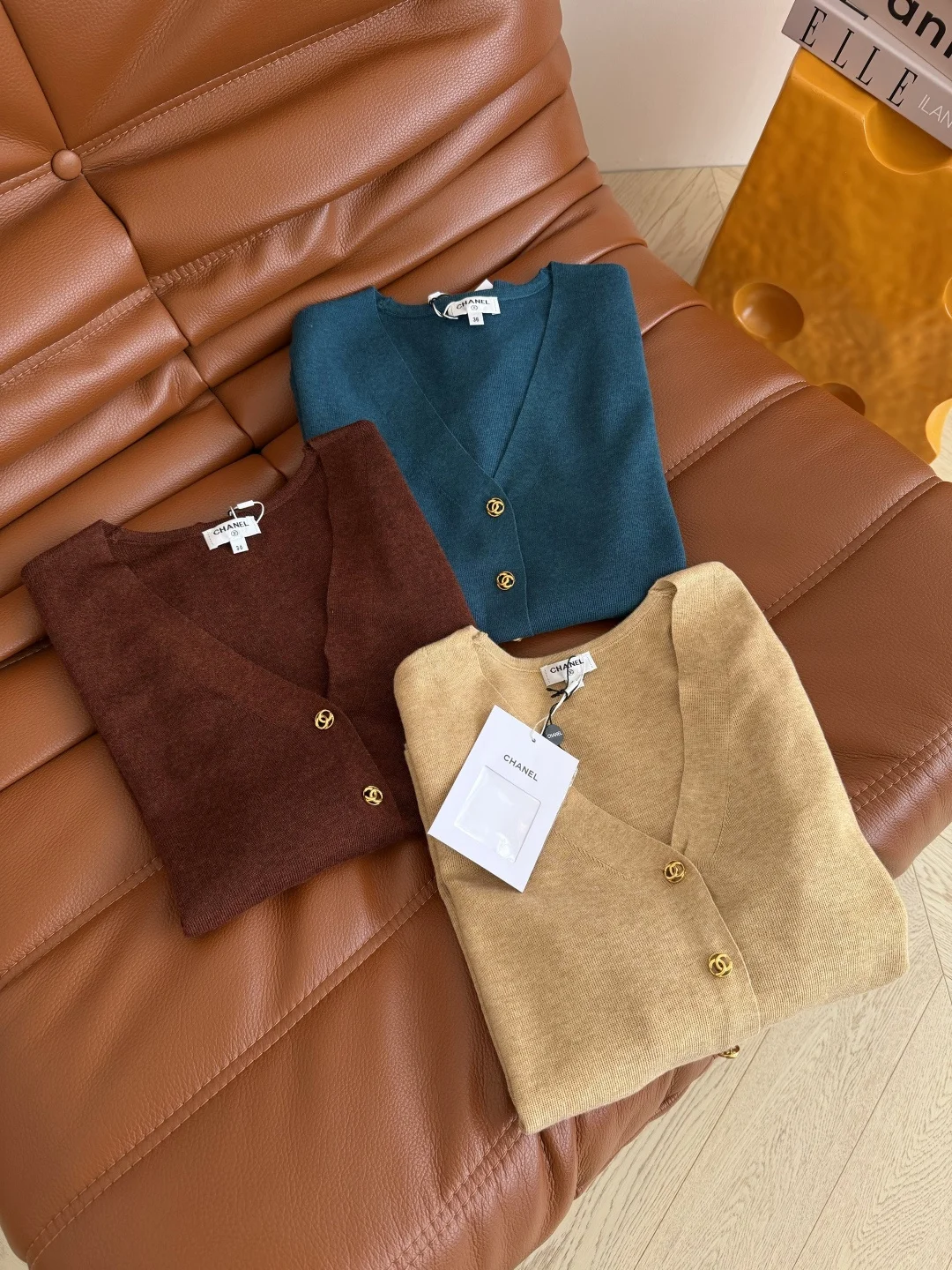 CHANEL Sweaters Beige-Brown-Teal S-L B15202609061732 - Image 2
