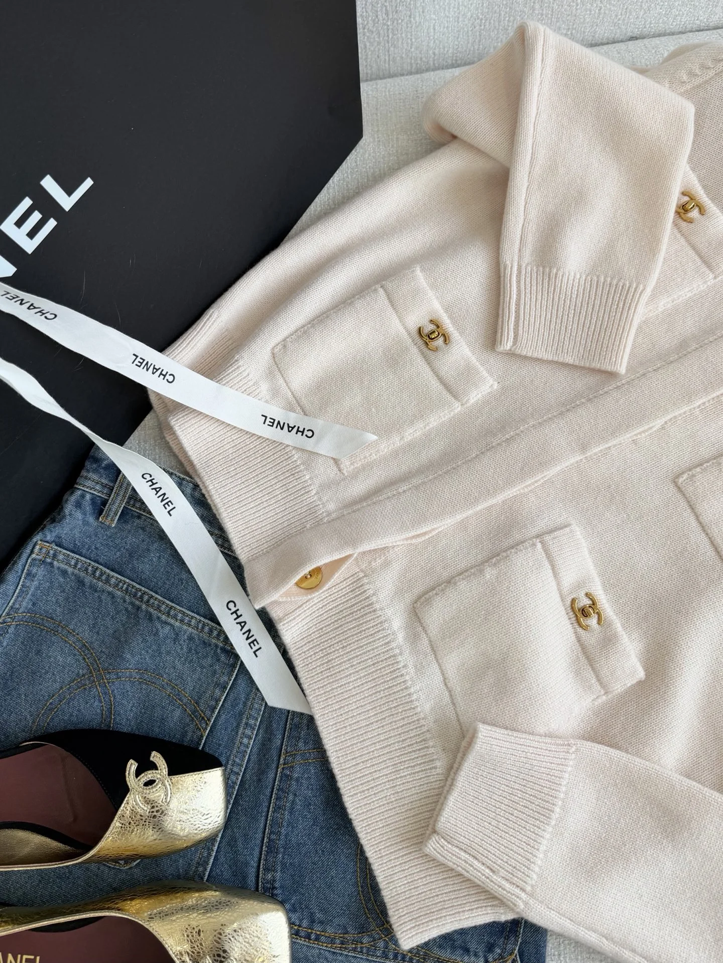 CHANEL Sweaters Beige-Gold S-L E05202609061059 - Image 5